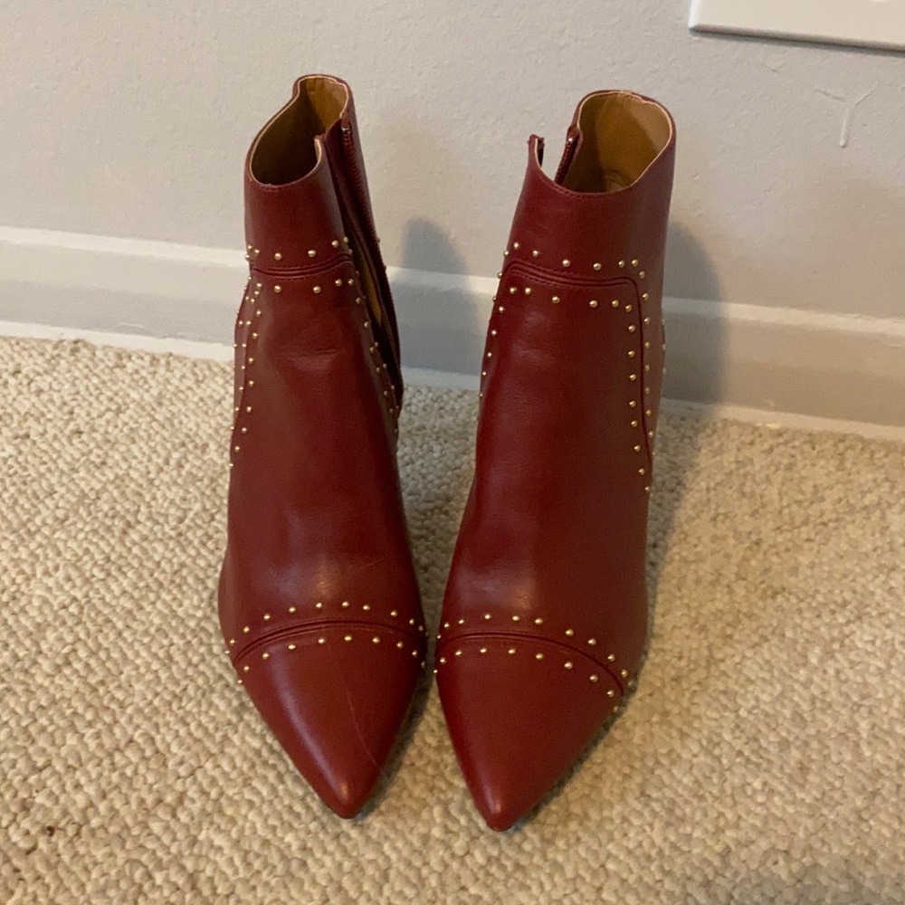 NIB Stunning Calvin Klein Red Booties size 8.5